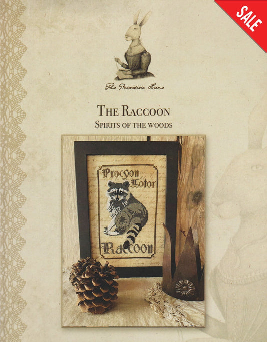 The Primitive Hare The Raccoon cross stitch pattern