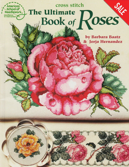 American School of Needlework The Ultimate Book of Roses 3666 flower cross stitch pattern