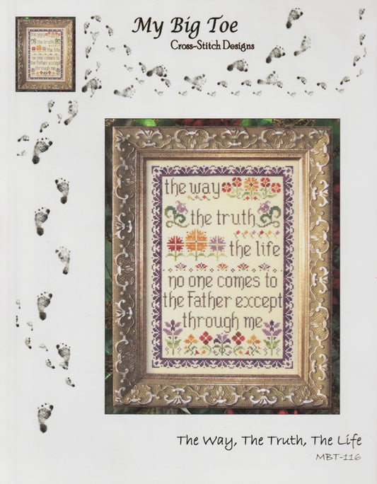 My Big Toe The Way, The Truth, The Life MBT-116 cross stitch religious pattern