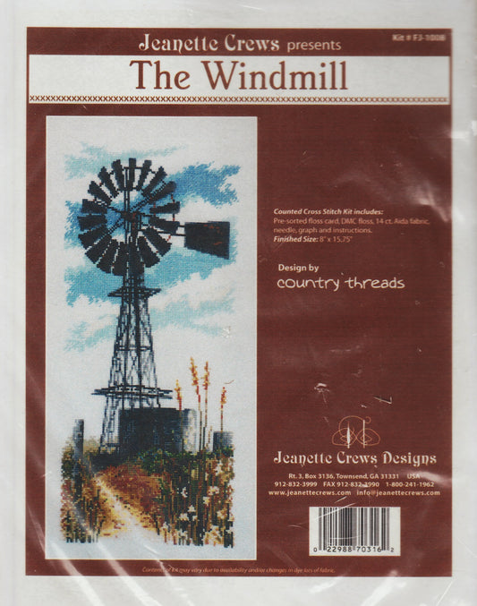 Jeanette Crews The Windmill FJ-1008 cross stitch kit