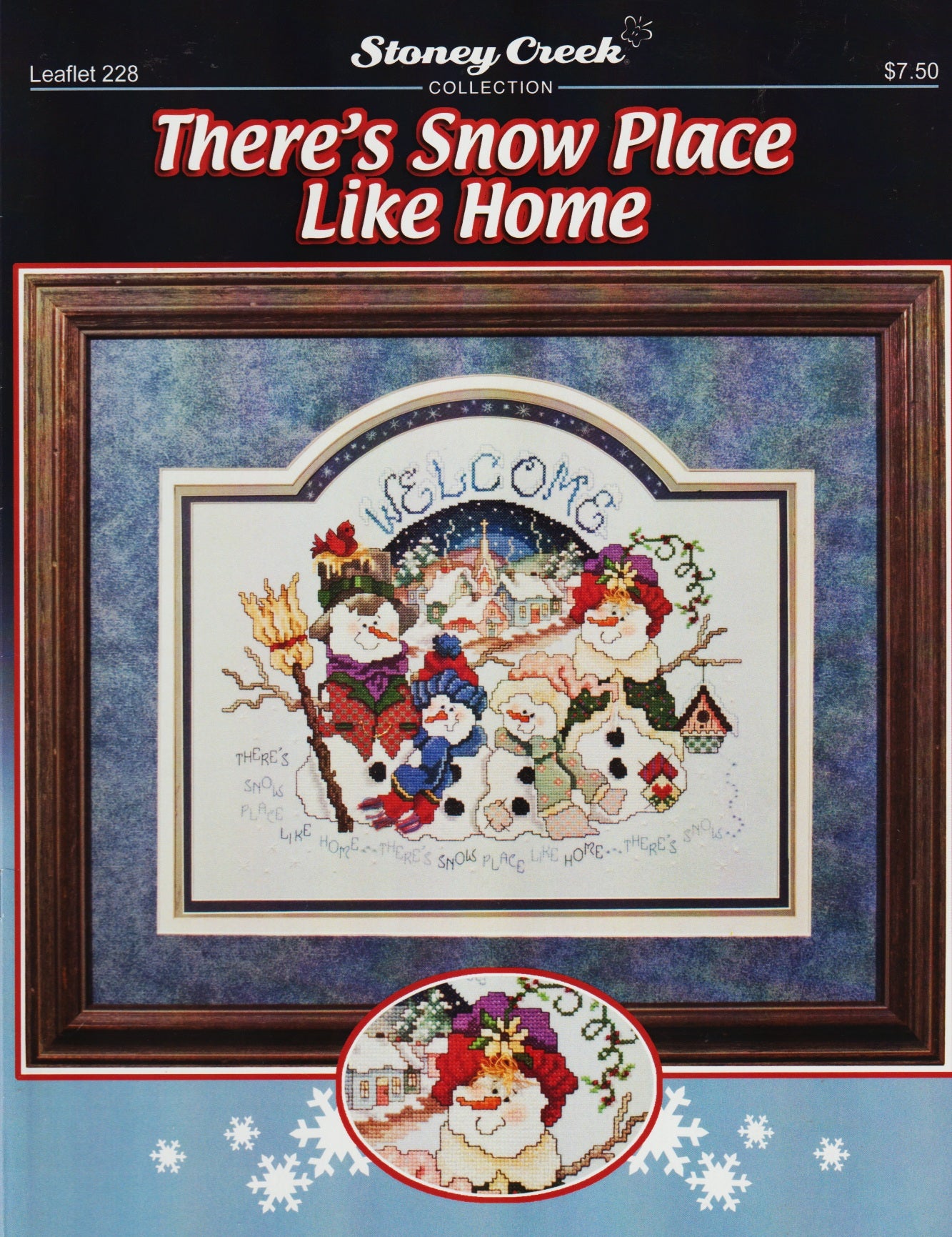 Stoney Creek There's Snow Place Like Home LFT228 Christmas cross stitch pattern