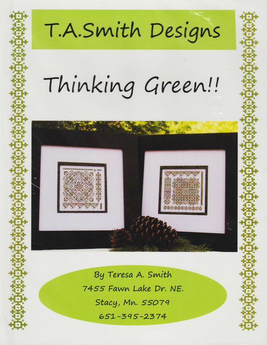 T.A. Smith Thinking Green cross stitch pattern