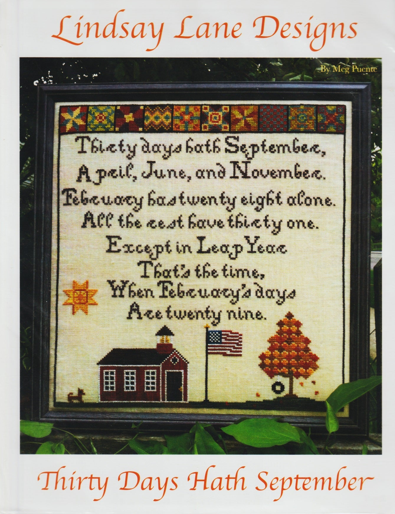 Lindsay Lane Designs Thirty Days Hath September cross stitch pattern