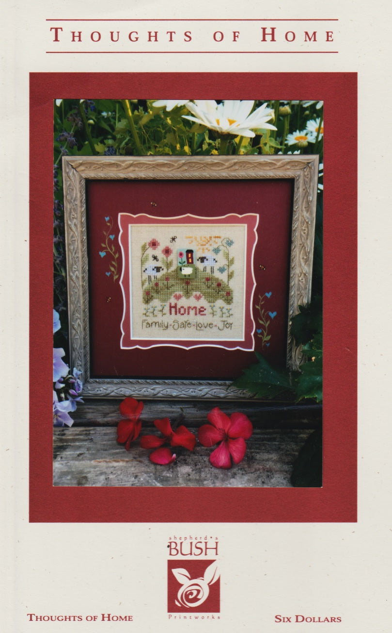 Shepherd's Bush Thoughts of Home cross stitch pattern