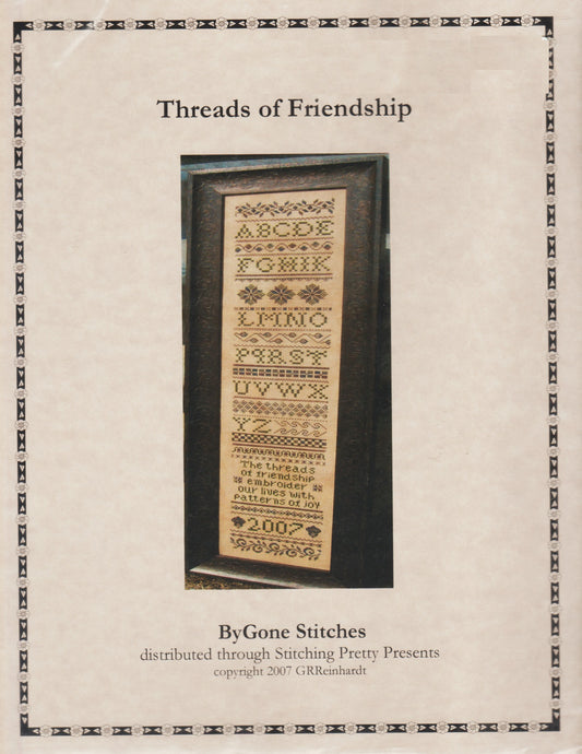 ByGone Stitches Threads of Friendship cross stitch pattern