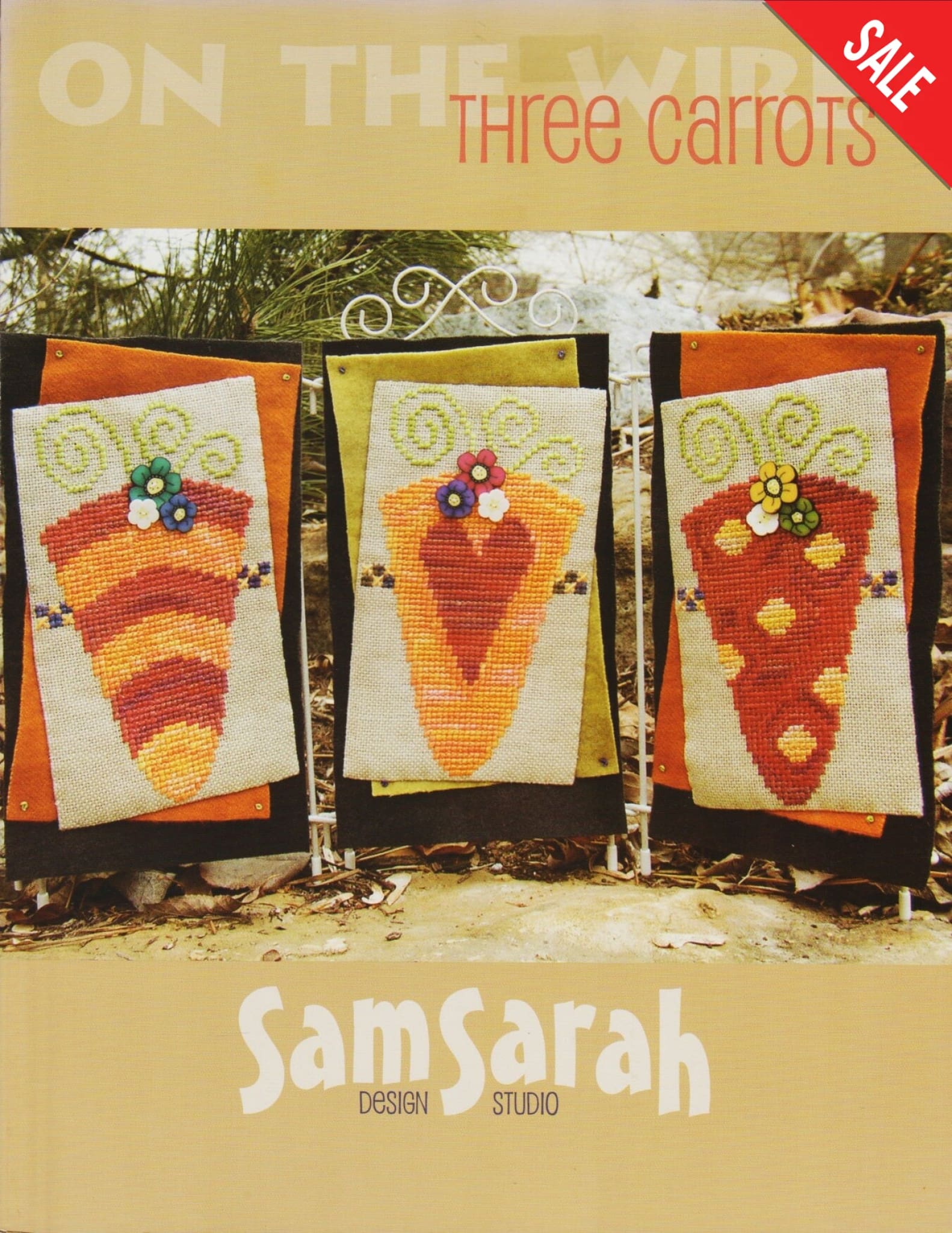 Sam Sarah Three Carrots cross stitch pattern