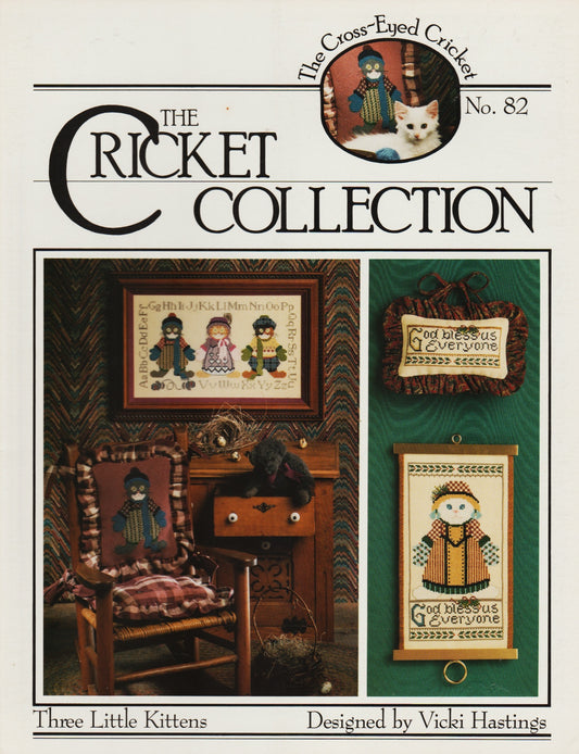 Cricket Collections Three Little Kittens CC82 cross stitch pattern