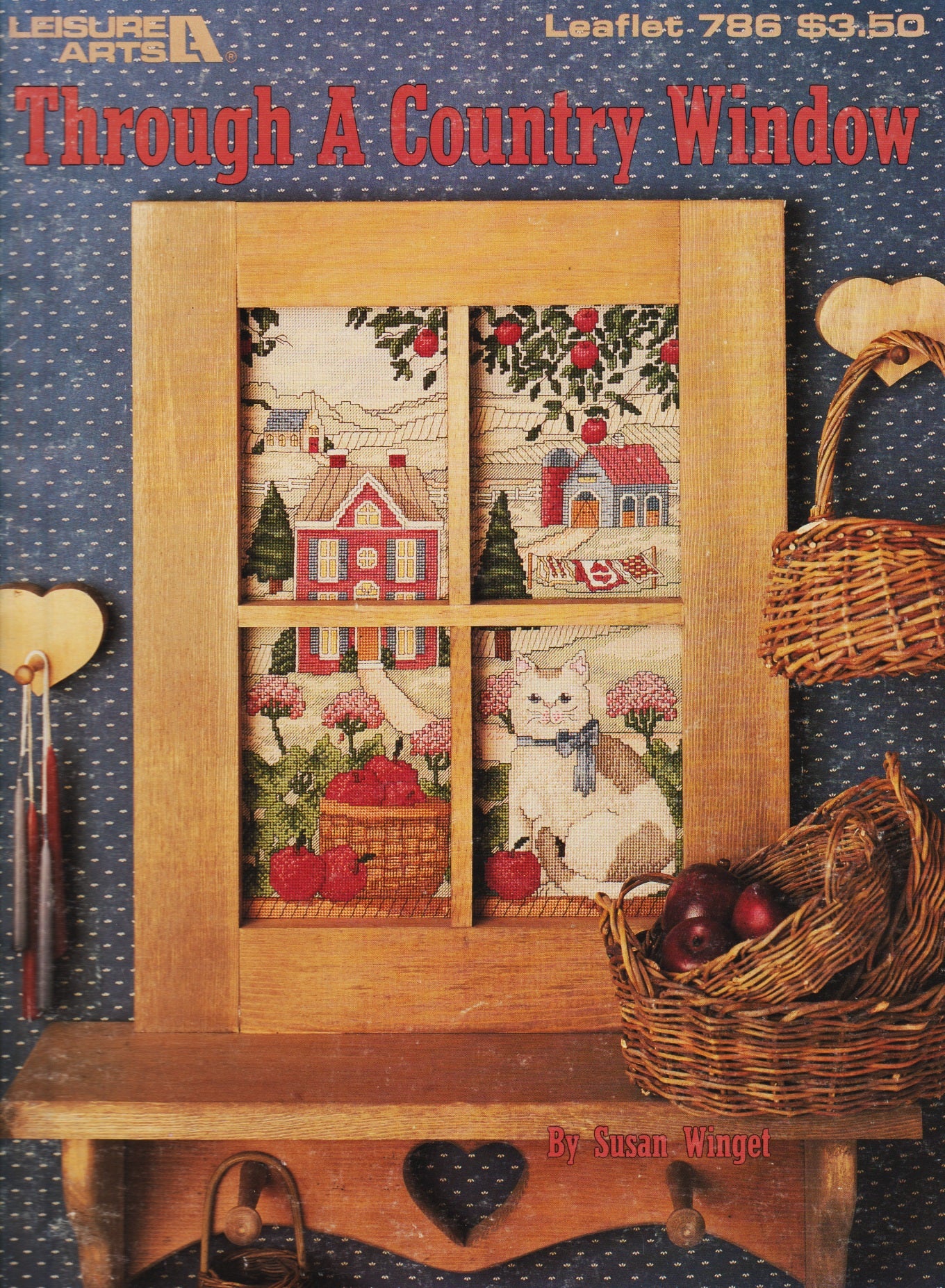 Leisure Arts Through A Country Window 786 cross stitch pattern
