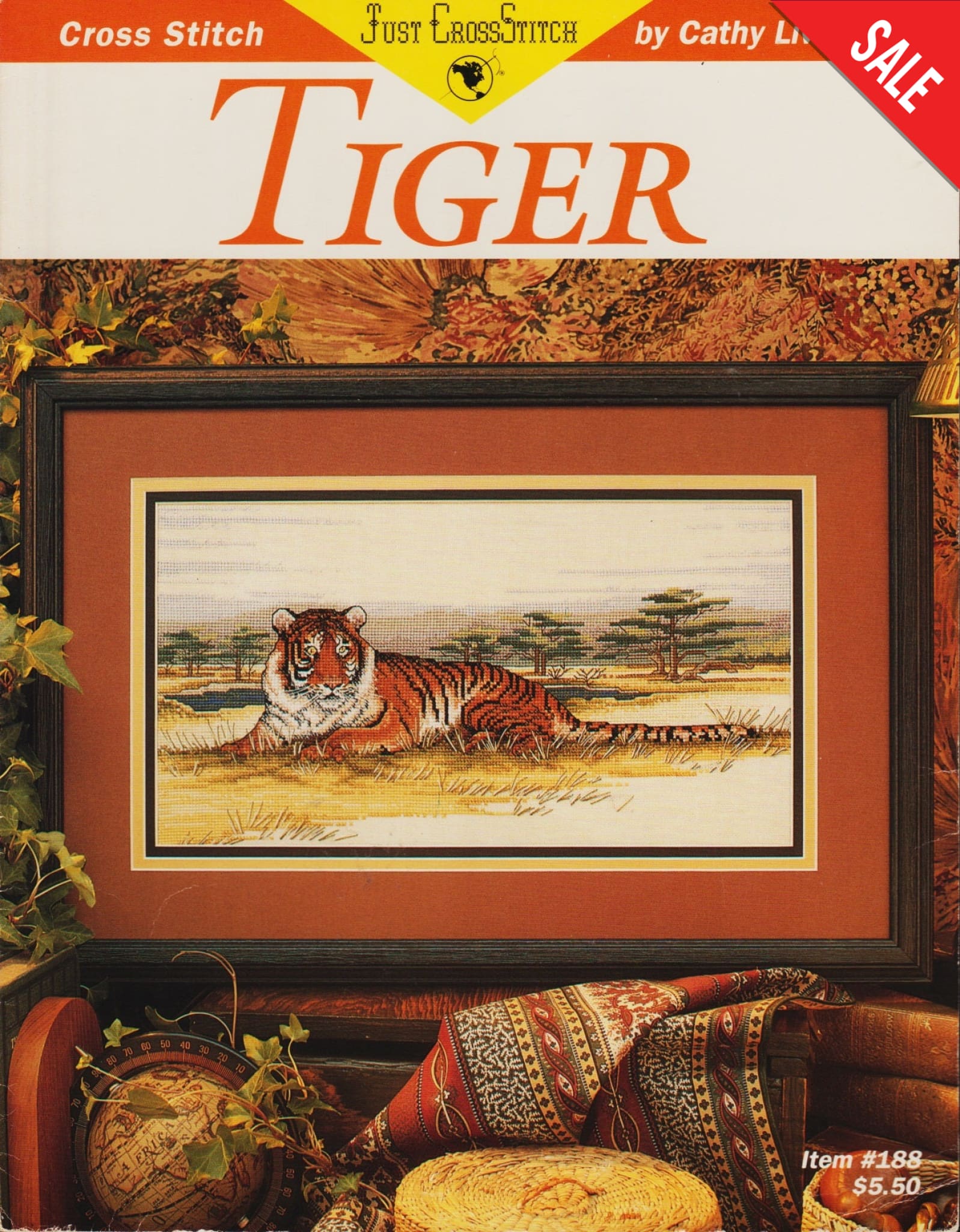 Just CrossStitch Tiger 188 cross stitch pattern