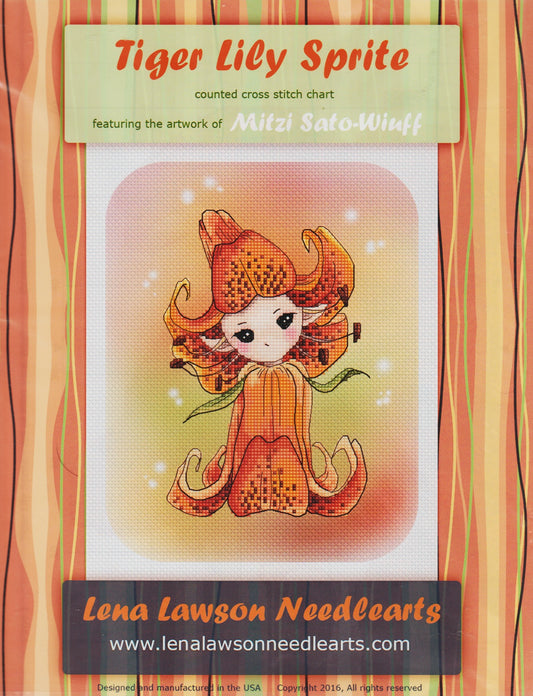 Lena Lawson Tiger Lily Sprite cross stitch pattern