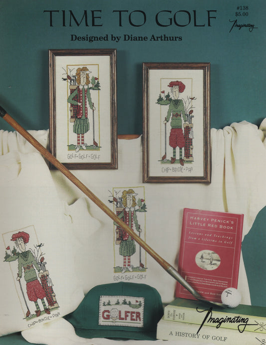 Imaginating Time To Golf 138 cross stitch pattern