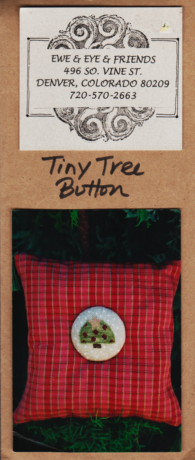 Ewe & Eye Tiny Tree Button cross stitch pattern
