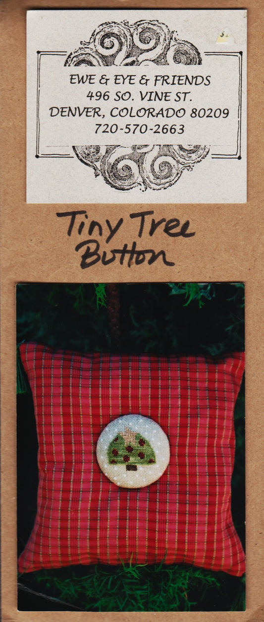 Ewe & Eye Tiny Tree Button cross stitch pattern