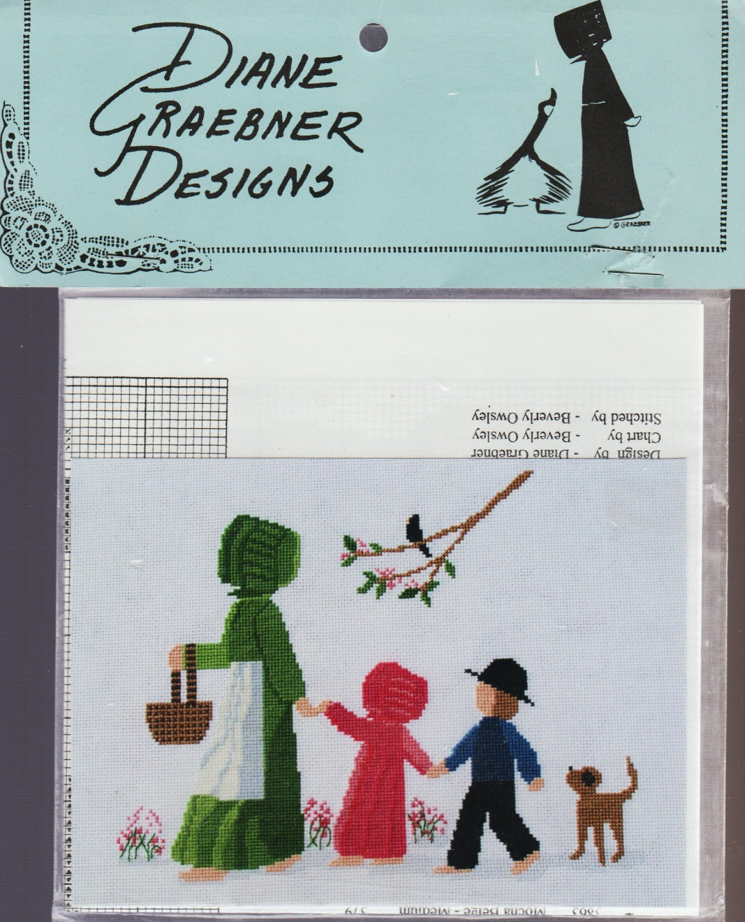 Diane Graebner To Market, DGX-153 Amish cross stitch pattern