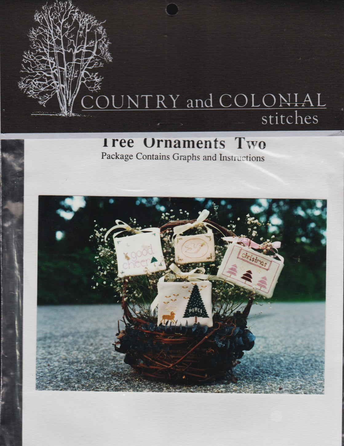 Country and Colonial Stitches Tree Ornaments Two cross stitch pattern