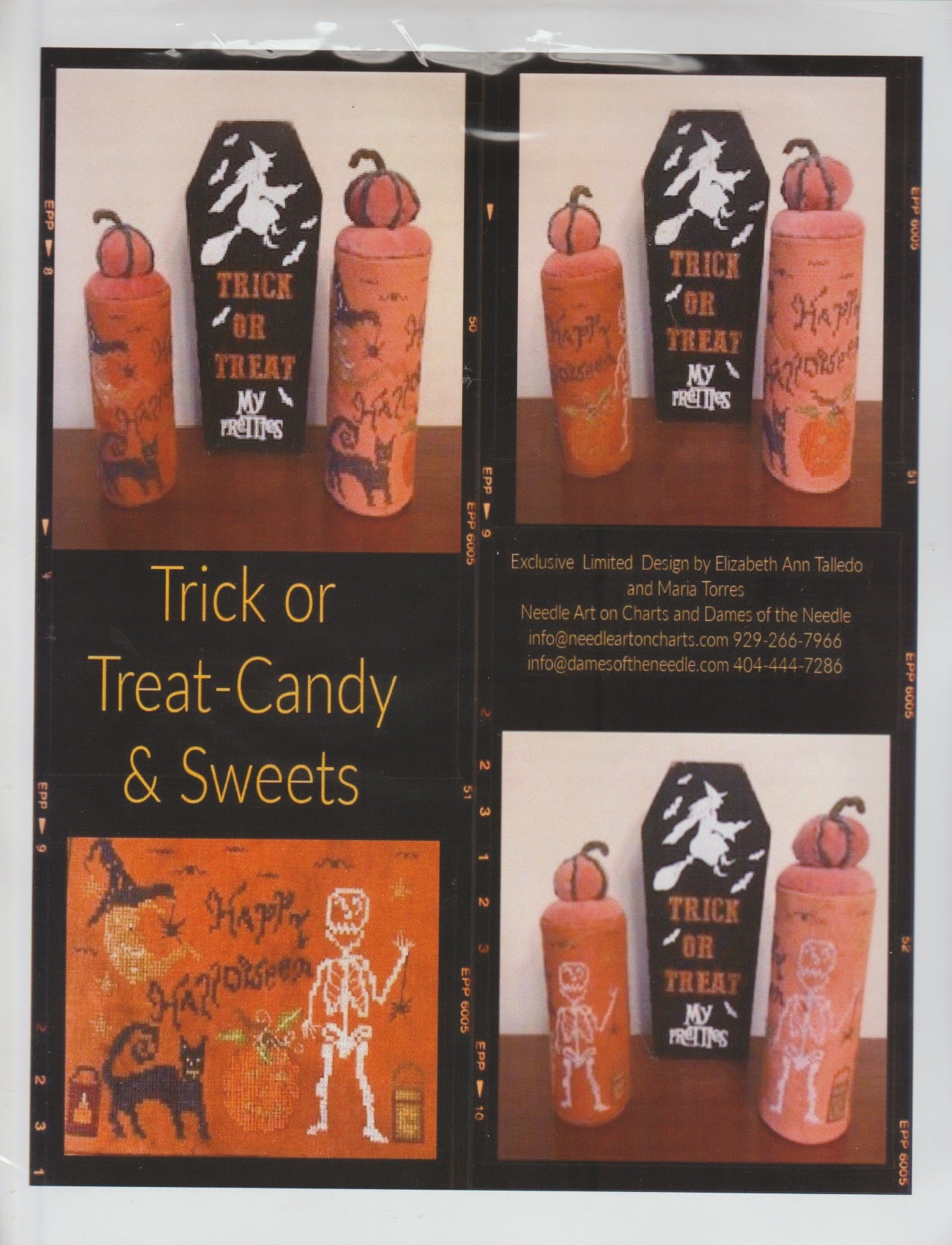 Sweets for Needle Arts Dame of the Needle Trick or Treat - Candy & Sweets cross stitch pattern