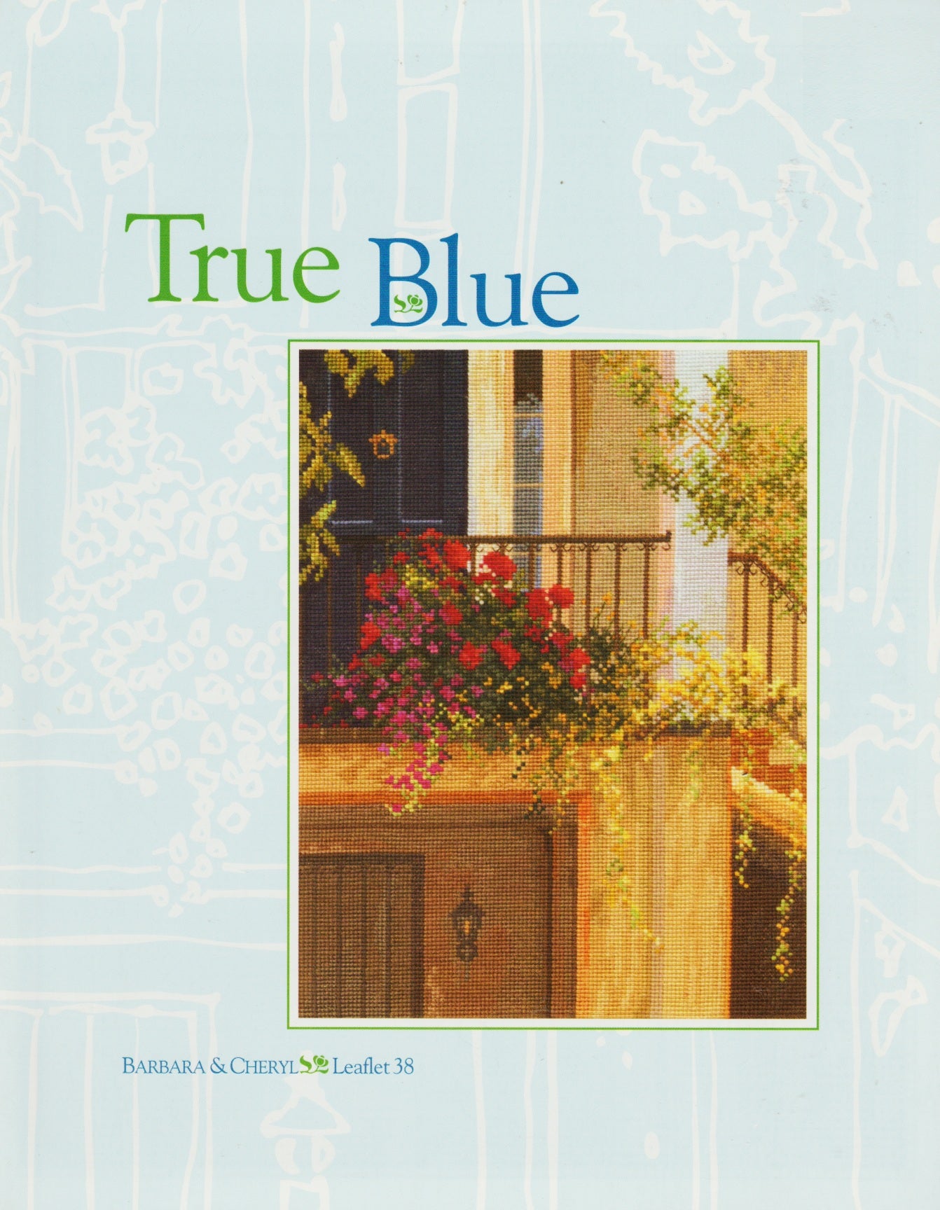Barbara & Cheryl True Blue 38 cross stitch pattern
