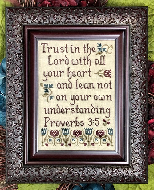 My Big Toe Trust In The Lord MBT-251 religious cross stitch pattern