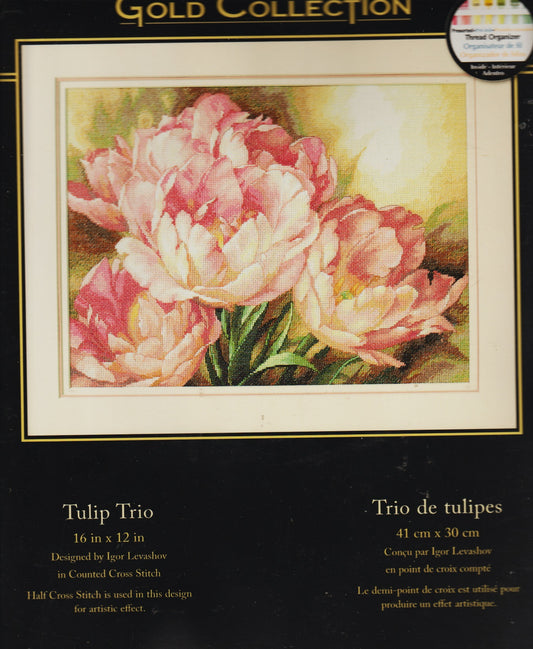 Dimensions Tulip Trio 35175 flower cross stitch kit