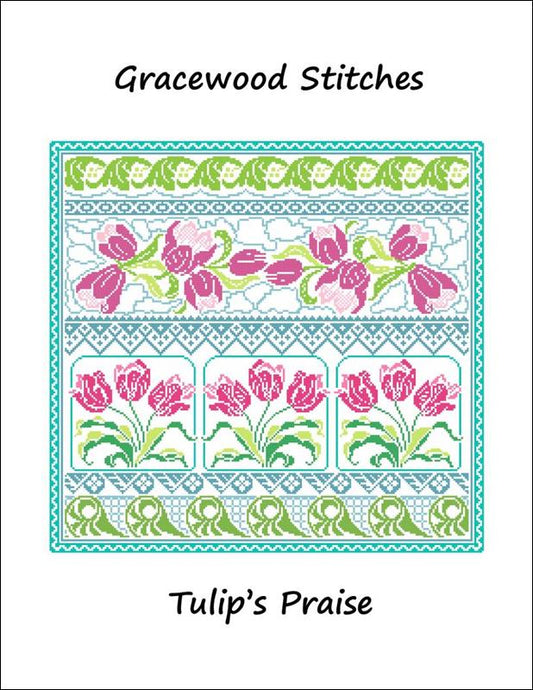 Gracewood Stitches Tulip's Praise cross stitch pattern