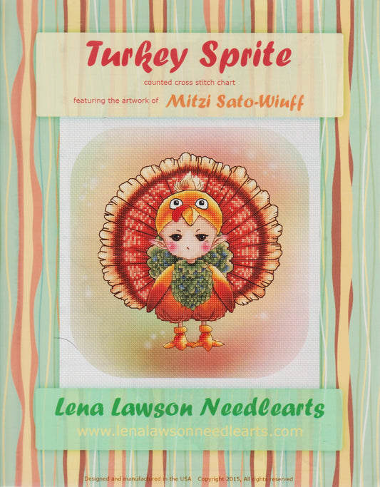 Lena Lawson Turkey Sprite cross stitch pattern