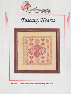 Needlemania Tuscany Hearts cross stitch pattern