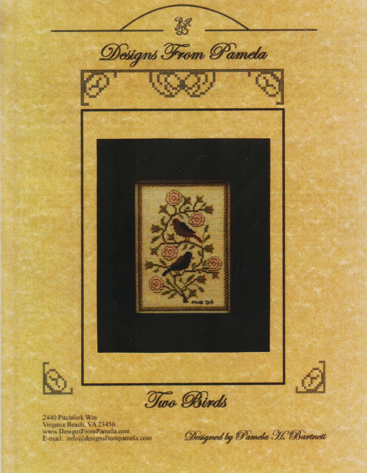 Designs From Pamela Two Birds cross stitch pattern