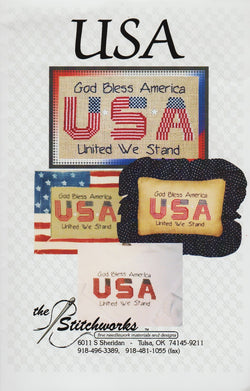 Stitchworks USA patriotic cross stitch pattern