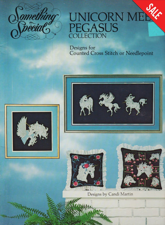 Candamar Something Special Unicorn Meets Pegasus Collection 90004 cross stitch pattern
