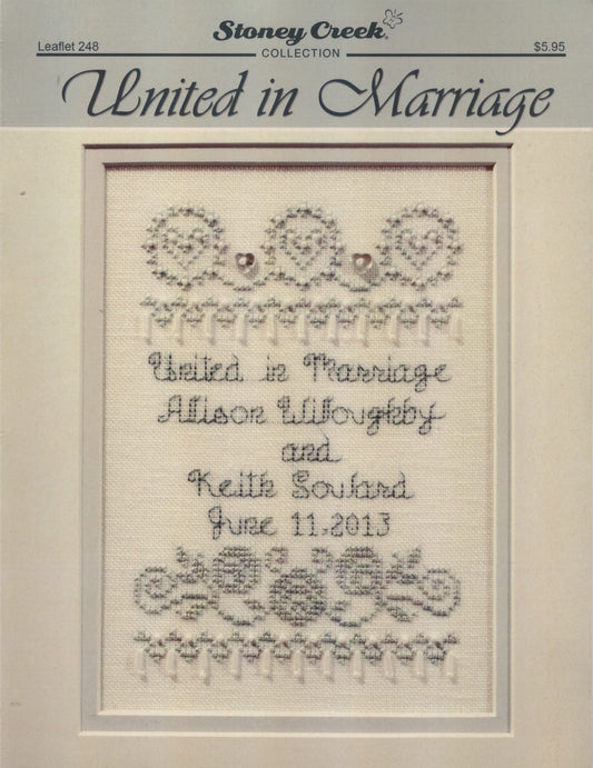 Stoney Creek United in Marriage BK248 cross stitch pattern