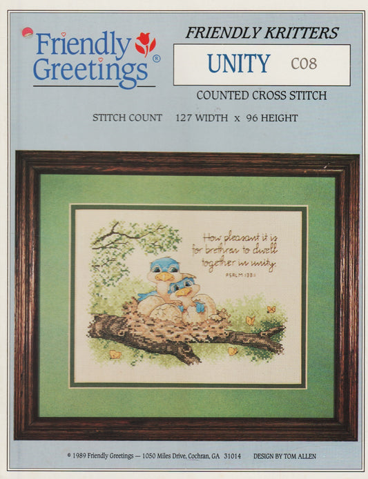 Friendly Greetings Unity C08 cross stitch pattern