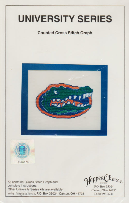HappenChance Designs University of Florida Gators cross stitch pattern