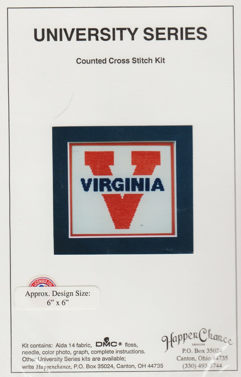 University of Virginia cross stitch pattern