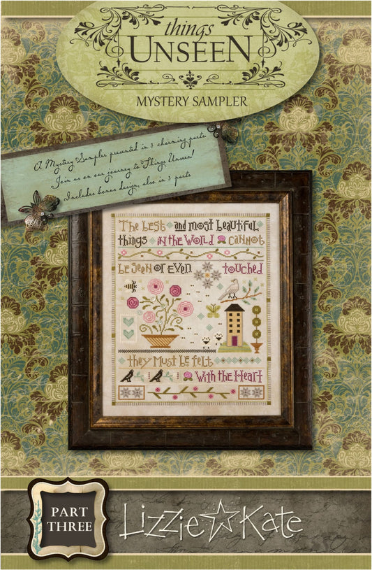 Lizzie Kate Unseen Mystery Sampler part 3 cross stitch pattern