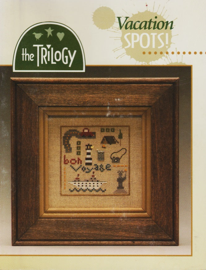 Trilogy Vacation Spots cross stitch pattern