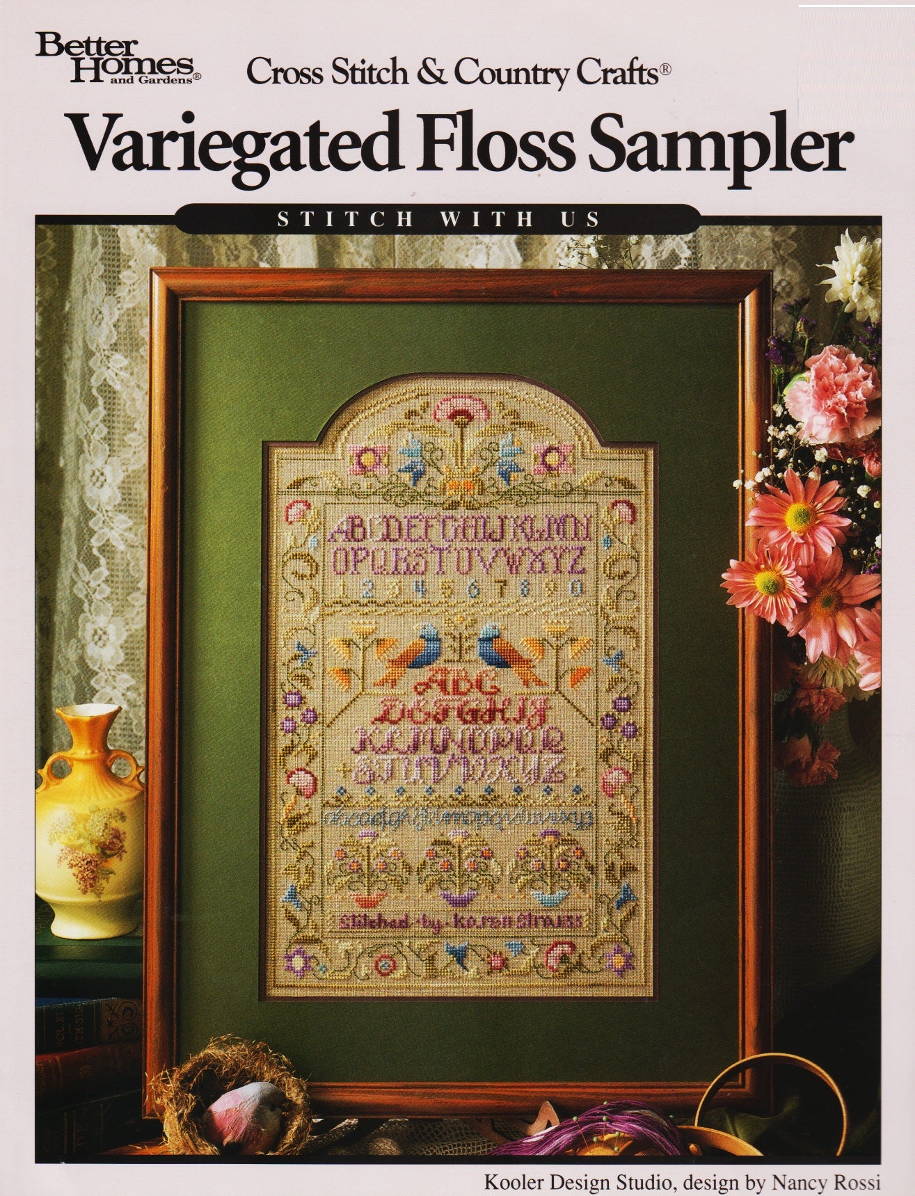 Cross Stitch & Country Crafts Variegated Floss Sampler cross stitch pattern