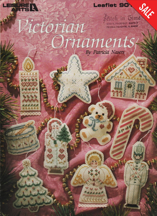 Leisure Arts Victorian Ornaments 901 christmas cross stitch pattern
