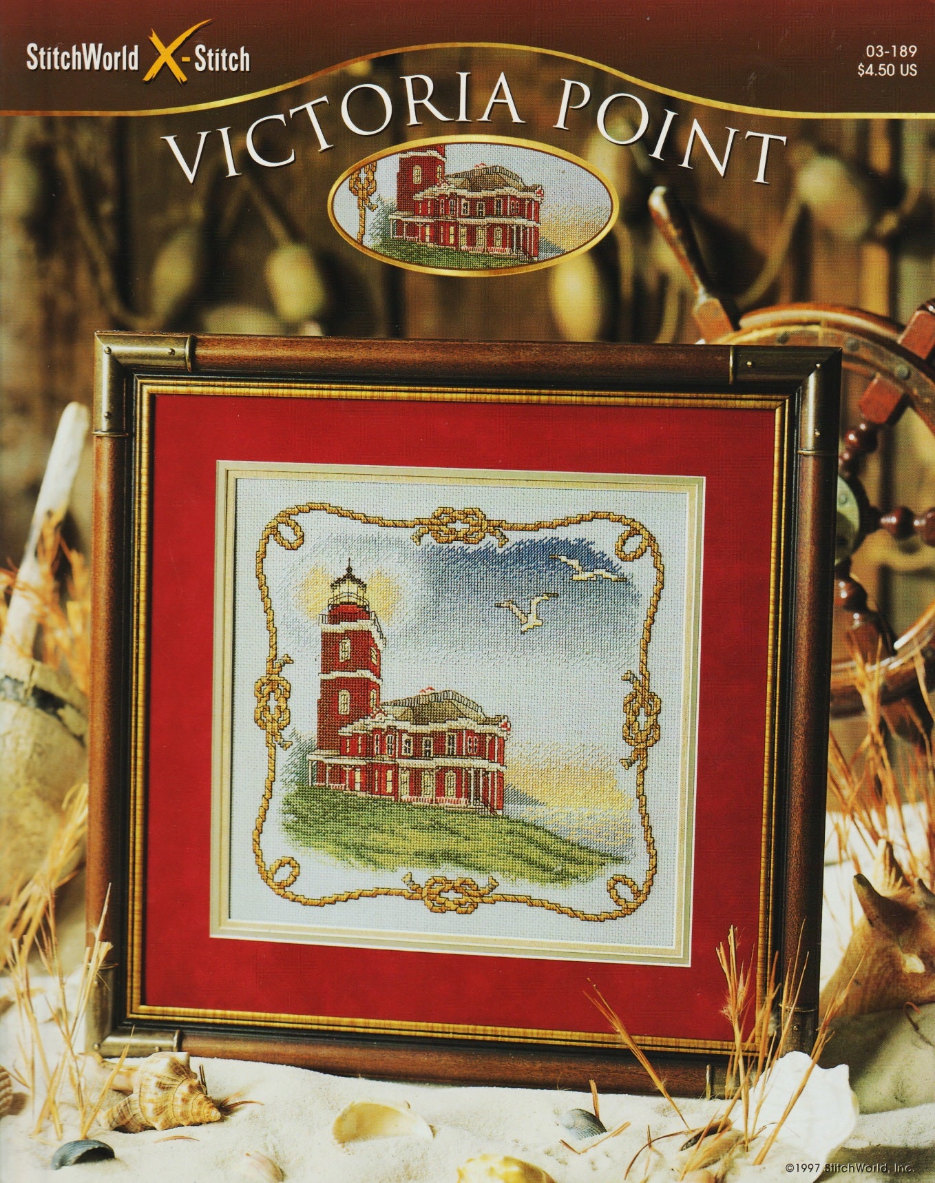 StitchWorld X-Stitch Victorian Point 03-189 lighthouse cross stitch pattern