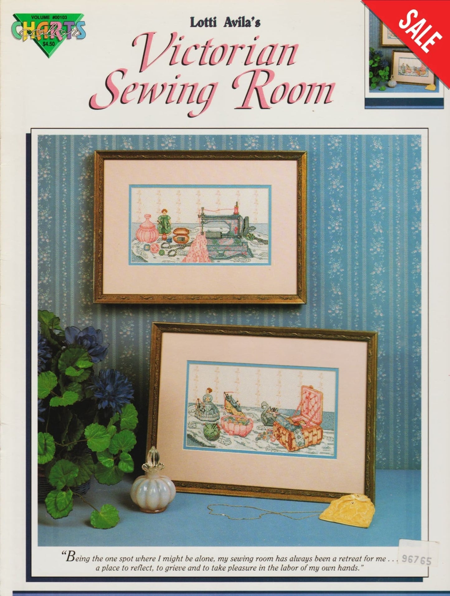 Color Charts Victorian Sewing Room 00103 cross stitch pattern