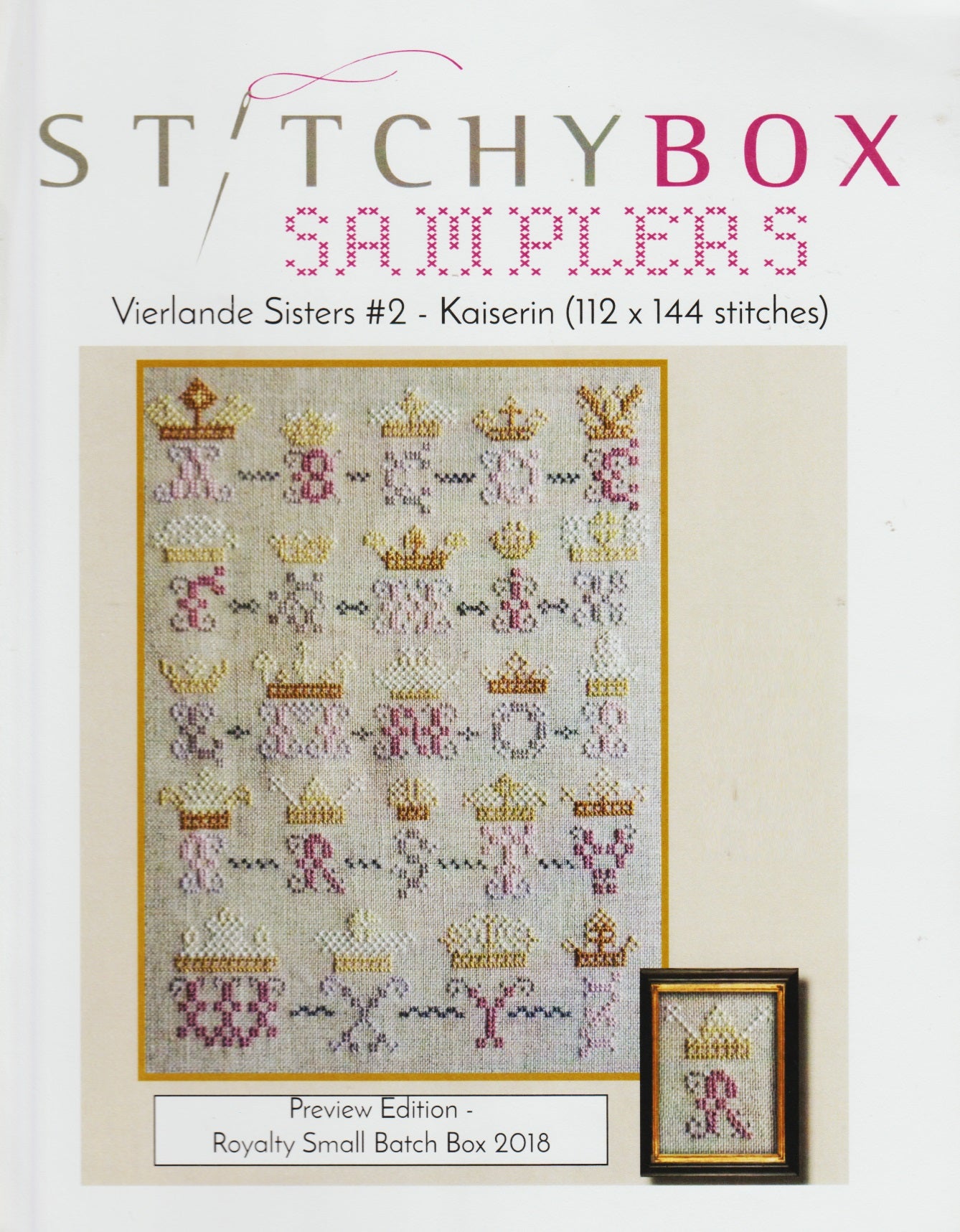 StitchyBox Vierlande Sisters #2 - Kaiserin cross stitch pattern