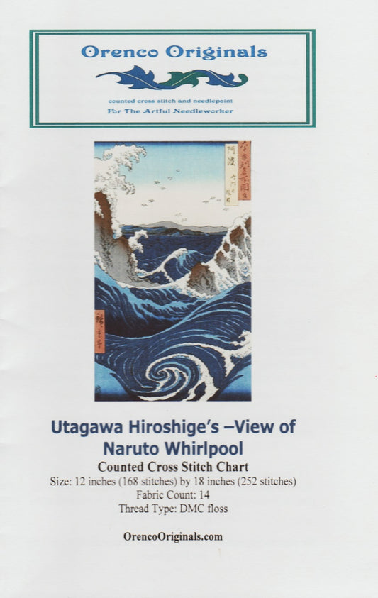 Orenco Originals View of Naruto Whirlpool asian cross stitch pattern