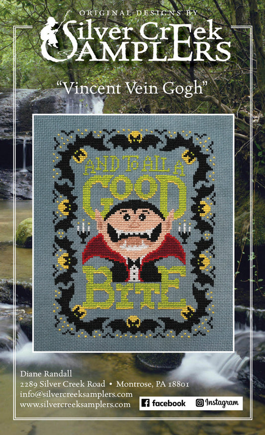 Silver Creek Samplers Vincent Vein Gogh halloween cross stitch pattern