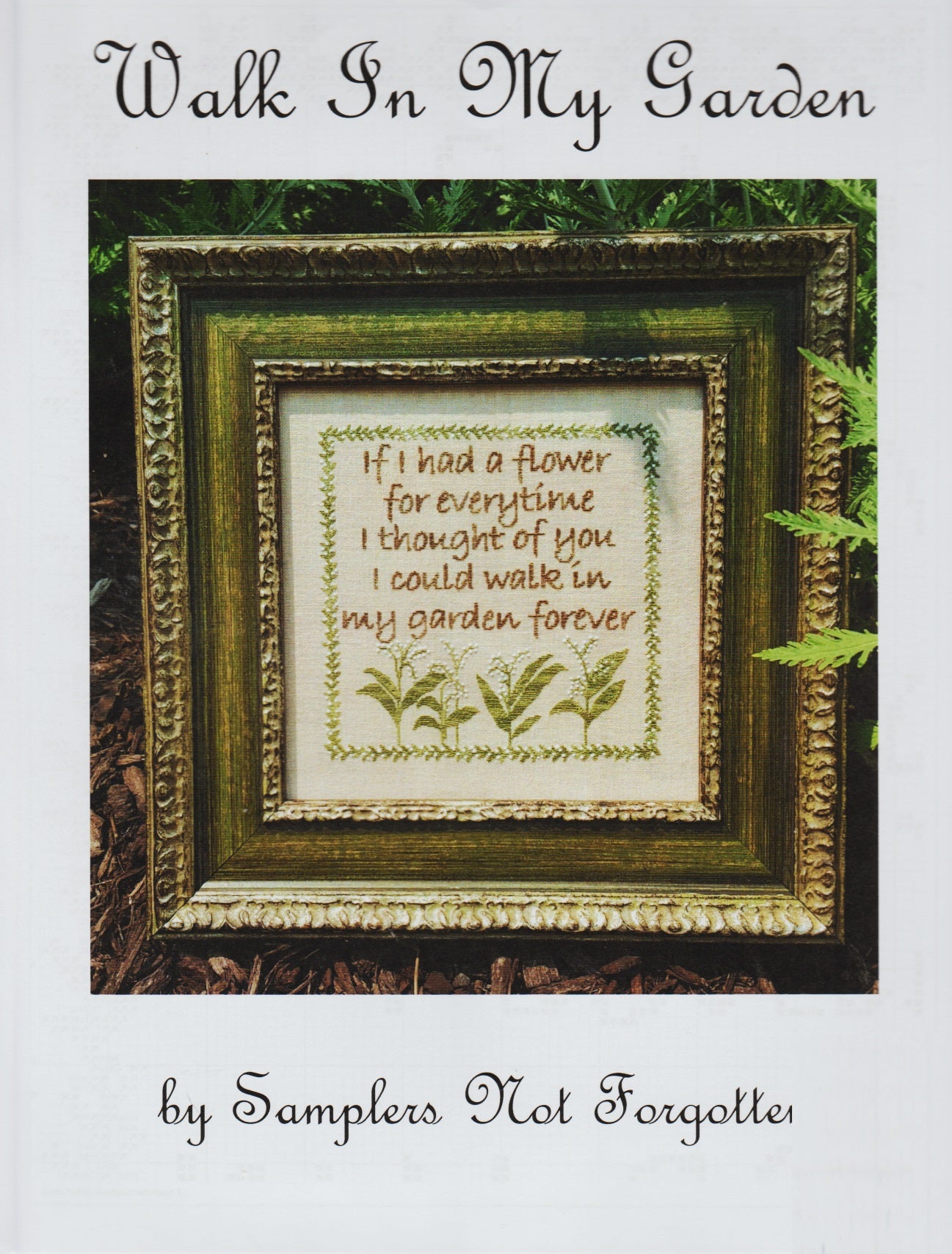 Samplers Not Forgotten Walk In My Garden cross stitch pattern