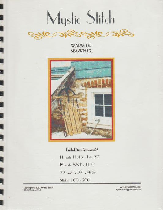 Mystic Stitch Warm Up SEA-WN12 cross stitch pattern