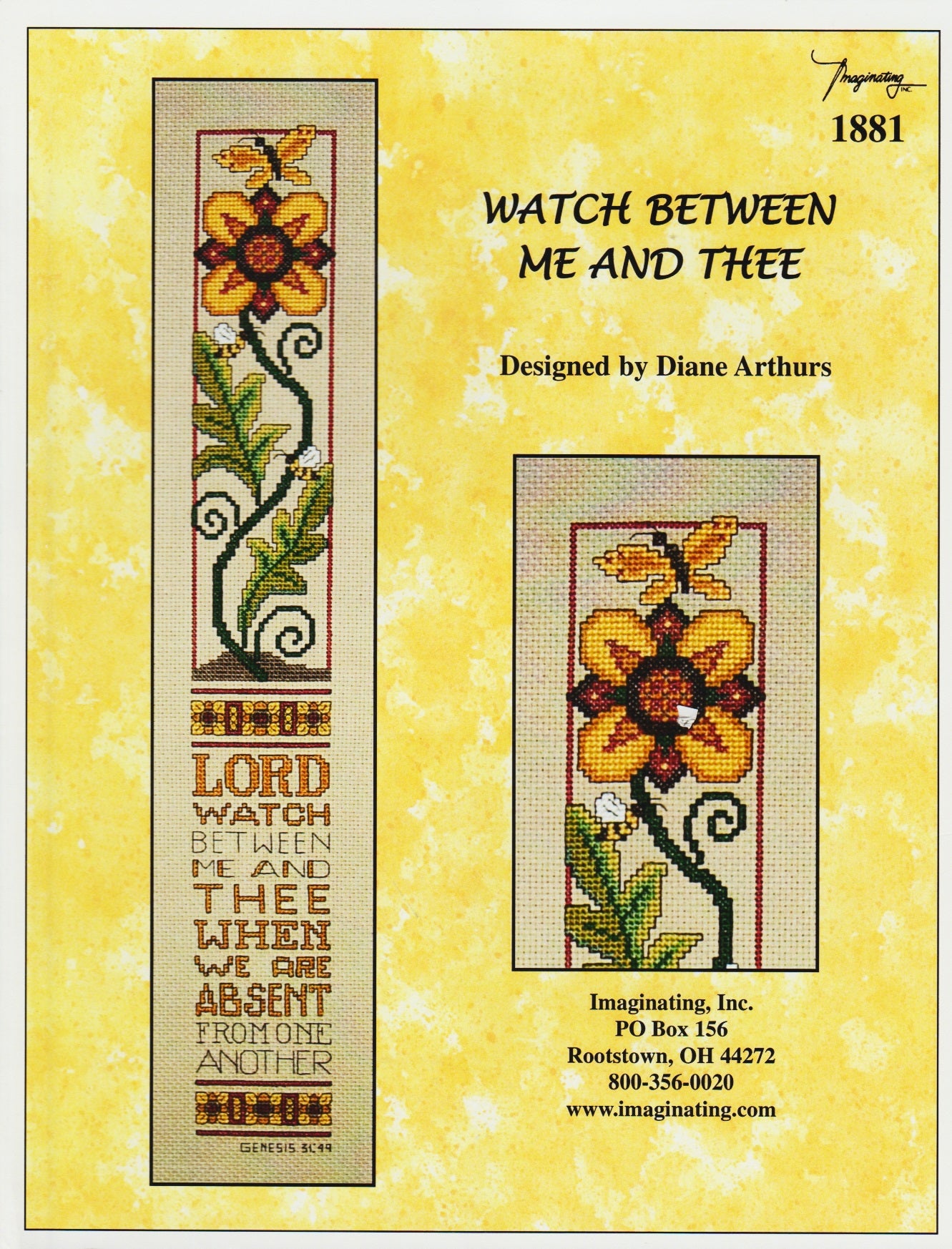 Imaginating Watch Between Me and Thee 1881 cross stitch pattern