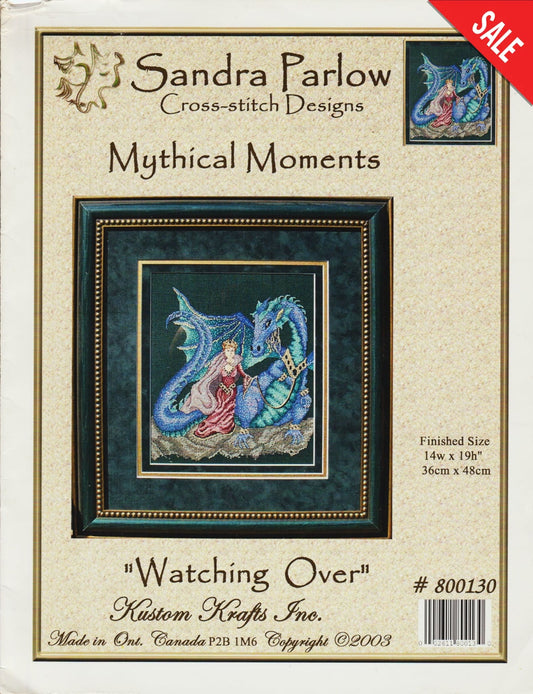 Kustom Krafts Watching Over 800130 dragon cross stitch pattern