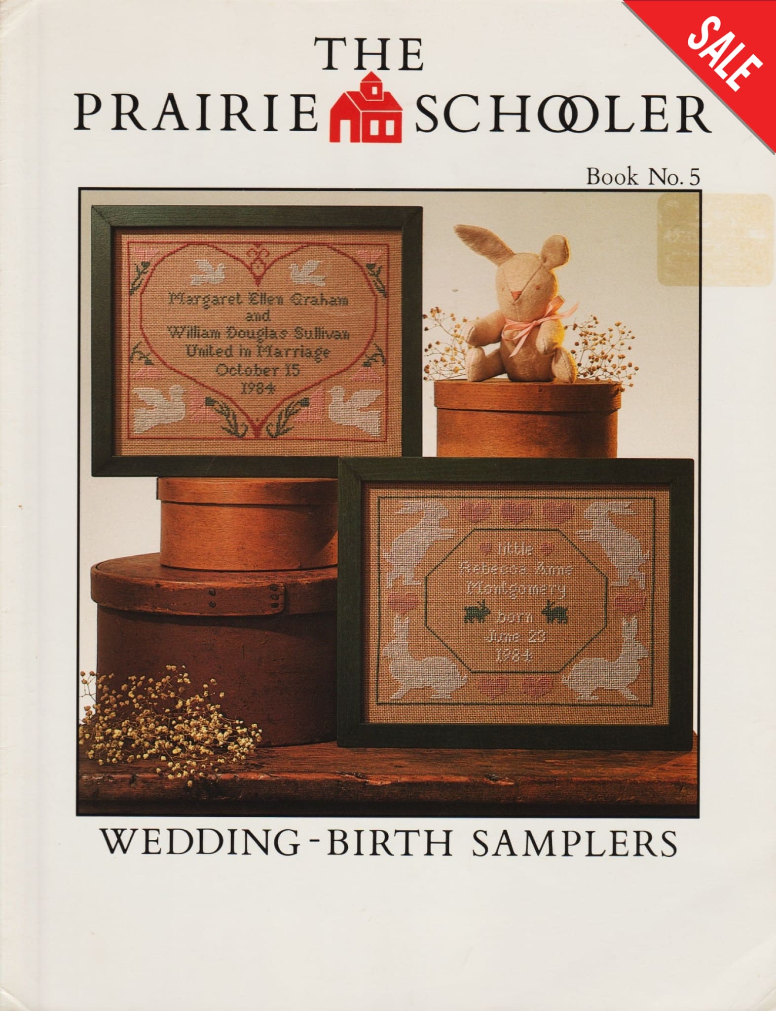 Prairie Schooler Wedding - Birth Samplers cross stitch pattern