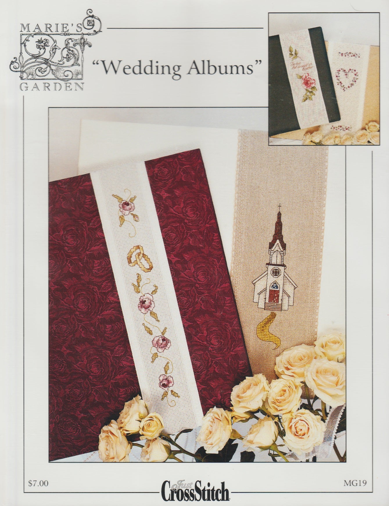 Just CrossStitch Marie's Garden Wedding Albums MG19 cross stitch pattern
