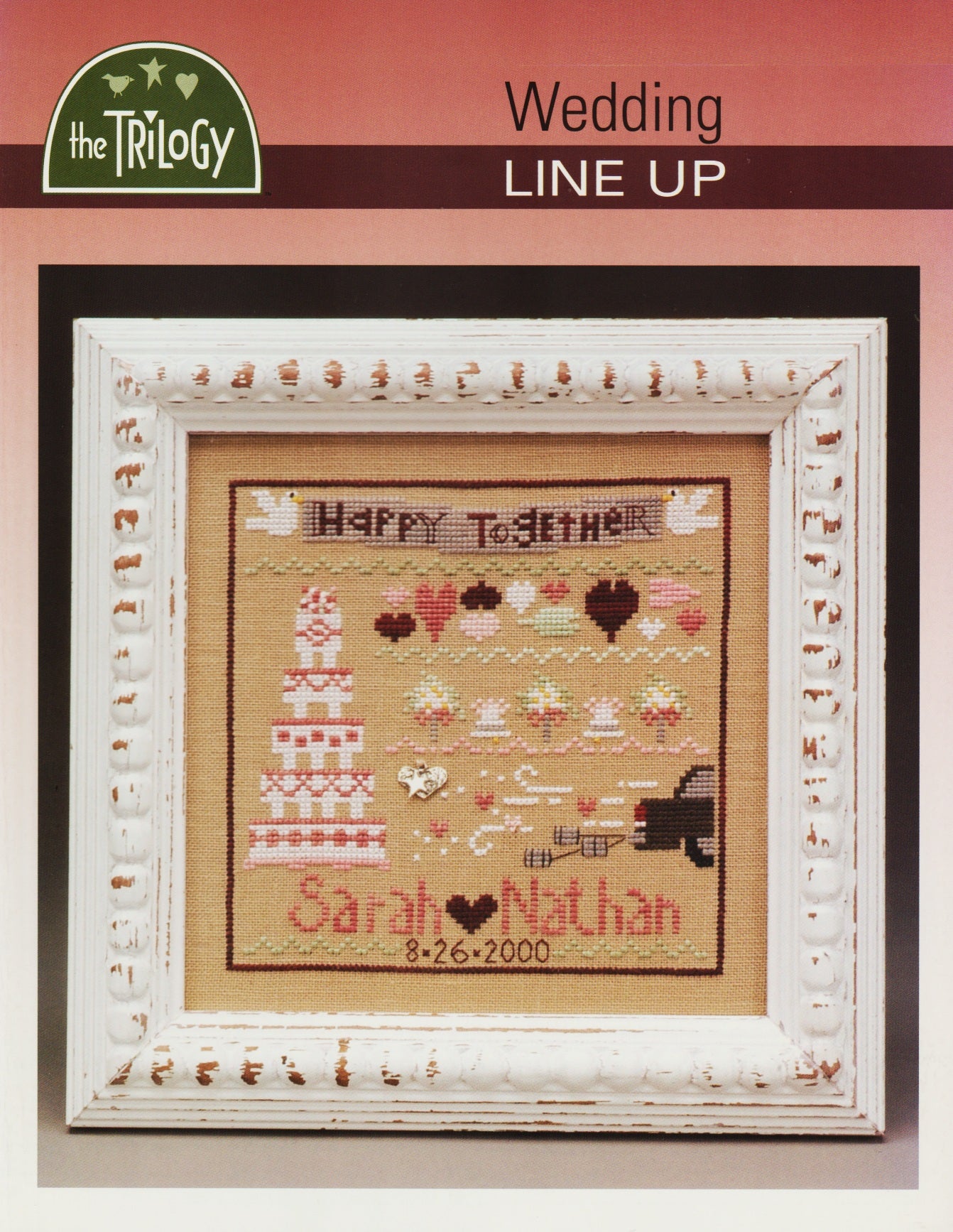 Trilogy Wedding Line Up cross stitch pattern