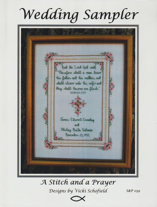 A Stitch & A Prayer Wedding Sampler S&P039 cross stitch pattern